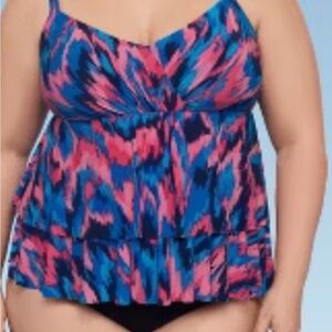Trim Shaper Tankini Top Size 24W